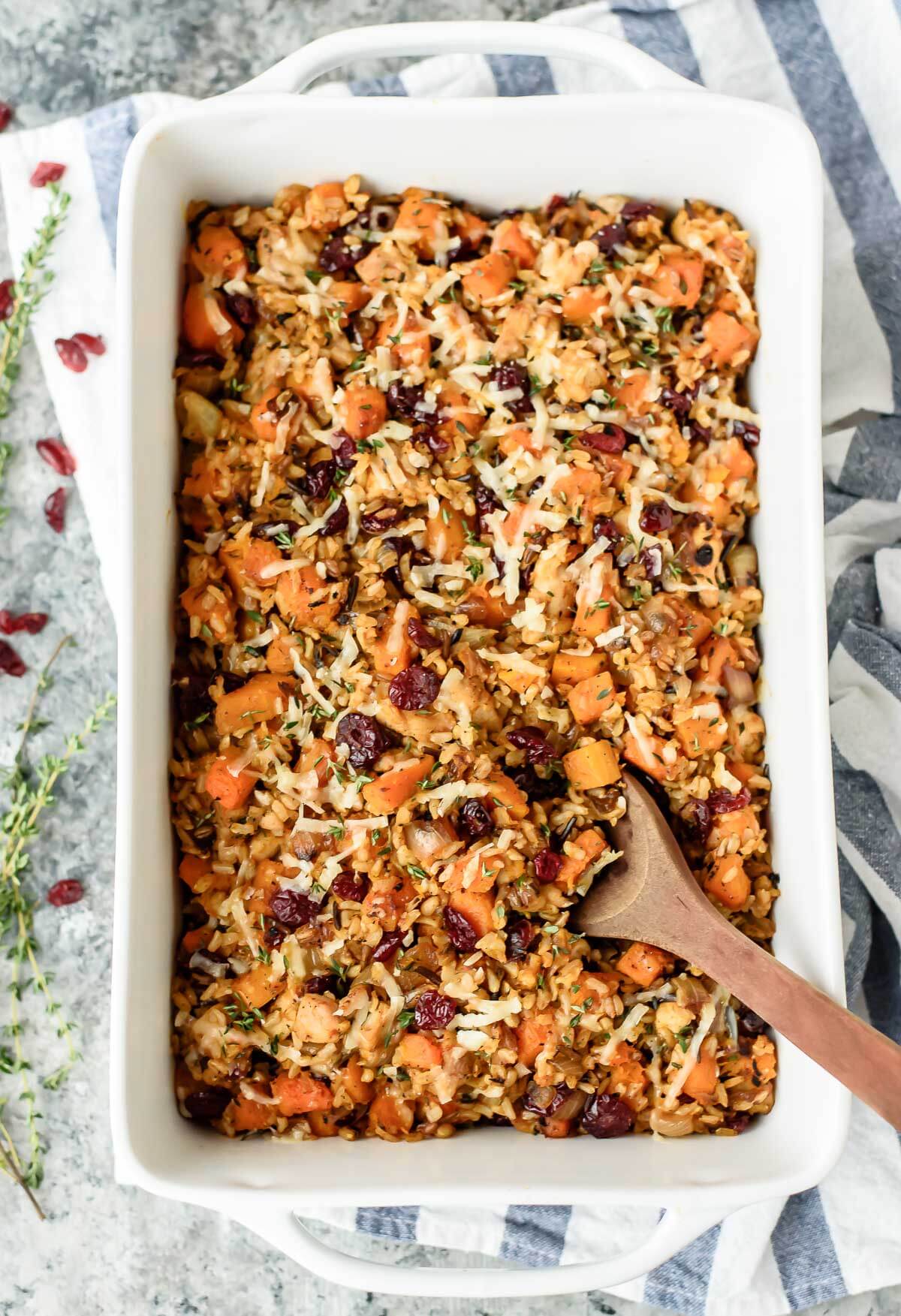 Chicken-and-Wild-Rice-Casserole-Recipe-with-Butternut-Squash-and-Cranberry
