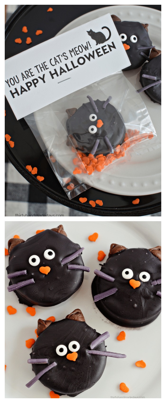Halloween Cat Oreo Cookies