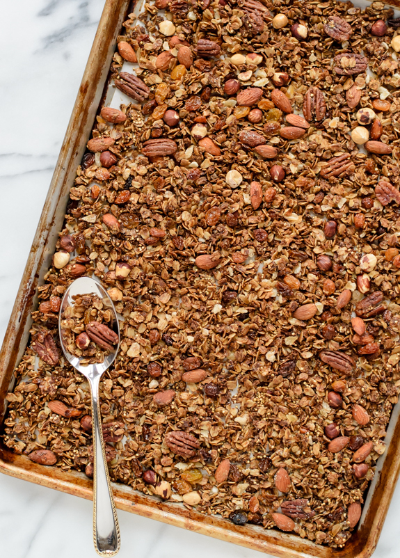 gingerbread-granola-the-best-healthy-granola-recipe-with-nuts-and-spices