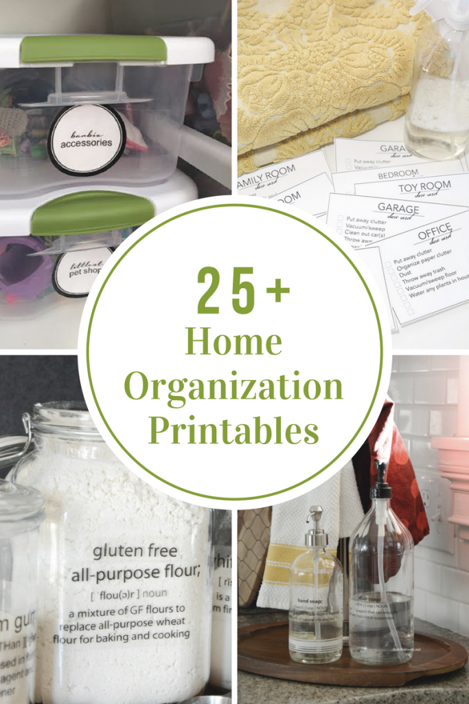 Home Organization Printables - The Idea Room