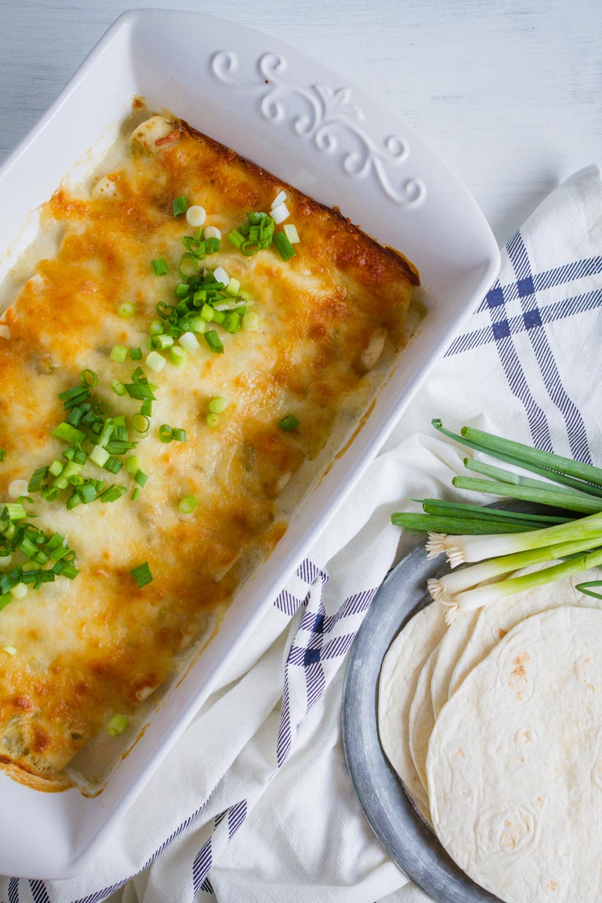 How to Make White Chicken Enchiladas The Idea Room