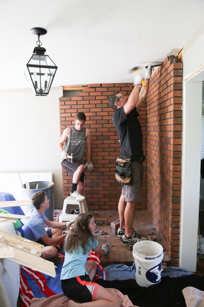 family-room-renovation-remove-brick-fireplace