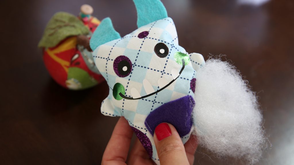 simple cricut make tooth fairy monster sewing project