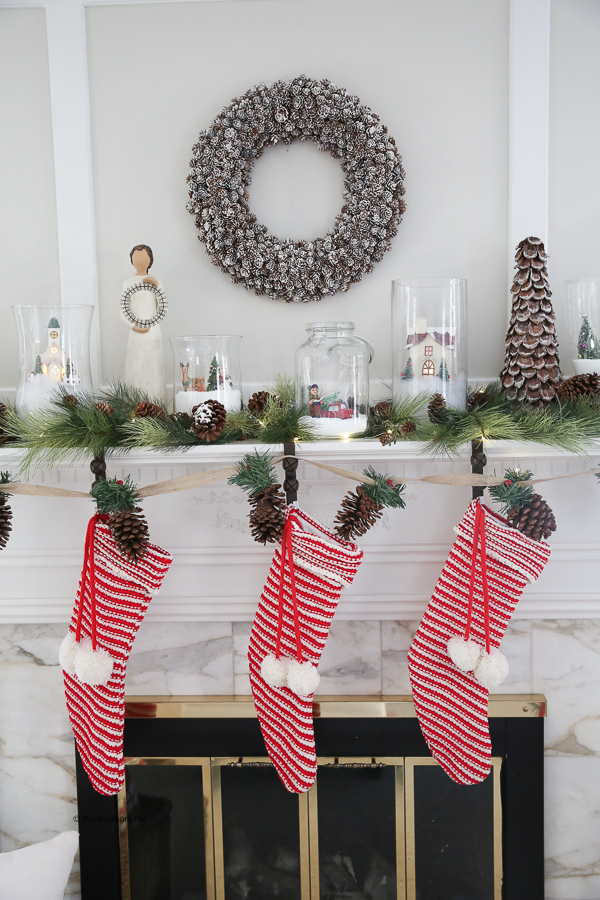 How To Create A Holiday Mantle Using A Christmas Jar Village How To Create A Holiday Mantle Using A Christmas Jar Village