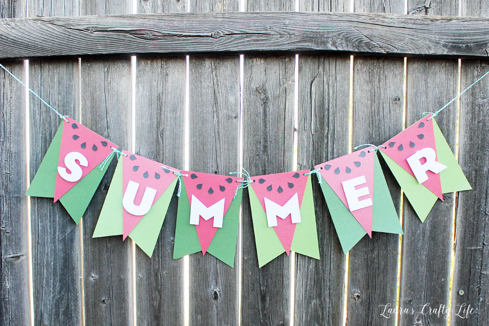 This DIY Summer Banner To Hang Indoors Or Out. Learn How To Make Your Own Summer Banner With Our Easy To Follow DIY Banner Tutorial!
