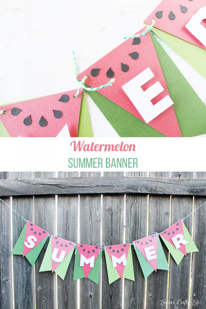 Cardstock Watermelon Summer Banner
