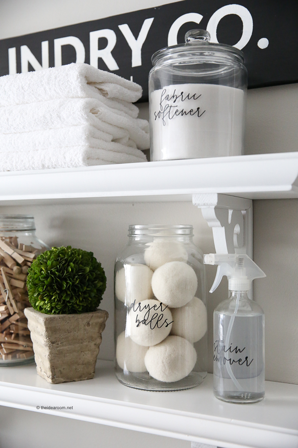 DIY Laundry Labels with Cricut: Organise Your Laundry Products