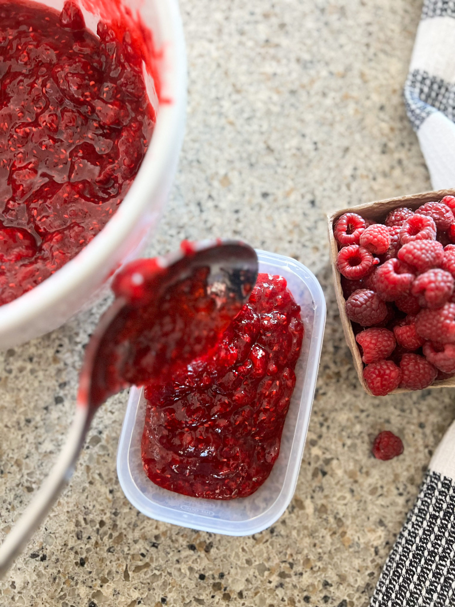 How to Make Raspberry Freezer Jam in Under 30 Minutes - The Idea Room